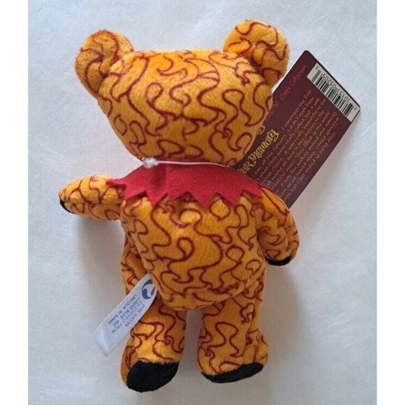 Fire Flames Bear Grateful Dead Beanie Limited Edition Plush Doll NWT Collectible - Picture 3 of 4